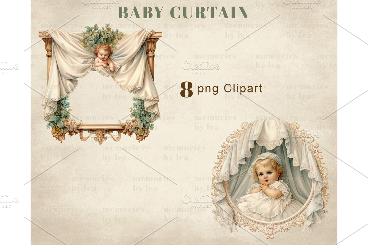 Baby Curtain PNG Clipart, a Person Illustration by Memories By Lea (Photo 6 of 8)