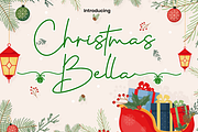 Christmas Bella Script Monoline, a Script Font by MC Creative (Thumbnail 3 of 7)