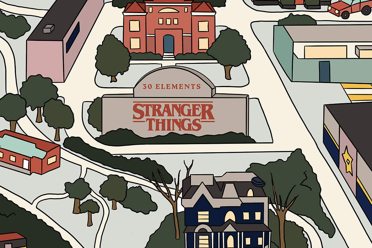 Stranger Things bundle, an Object Graphic by Lisa Mill (Photo 3 of 8)