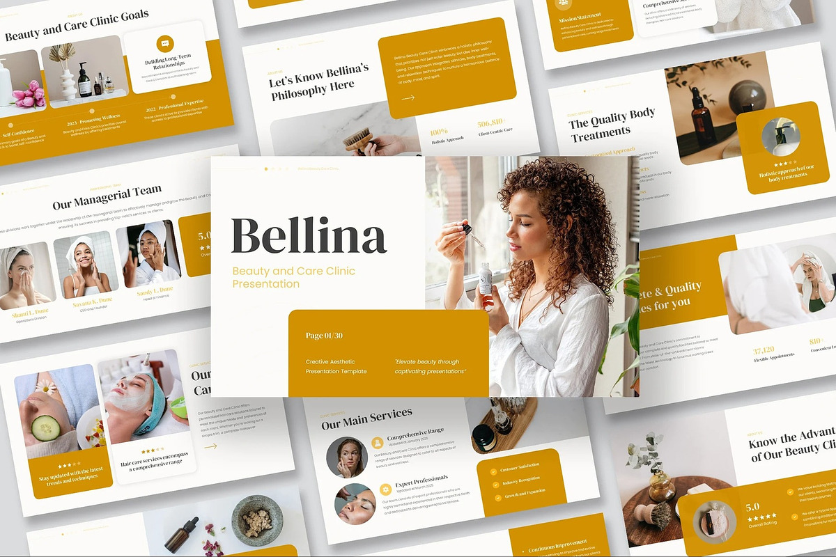 Beauty & Care Clinic Keynote, a Presentation Template by Fit-tee (Photo 1 of 10)