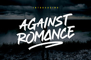 Against Romance Brush Font, a Handwritten Font by Signatoro (Thumbnail 1 of 12)