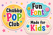 Chubby Pop, a Sans Serif Font by Wow Magic (Thumbnail 6 of 9)