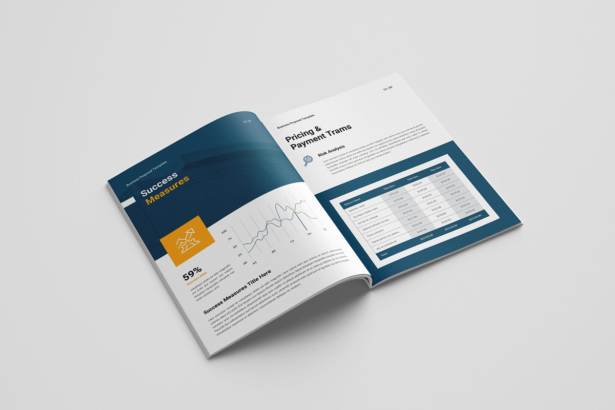 Business Proposal Template, a Brochure Template by Spark_Creative (Photo 10 of 16)
