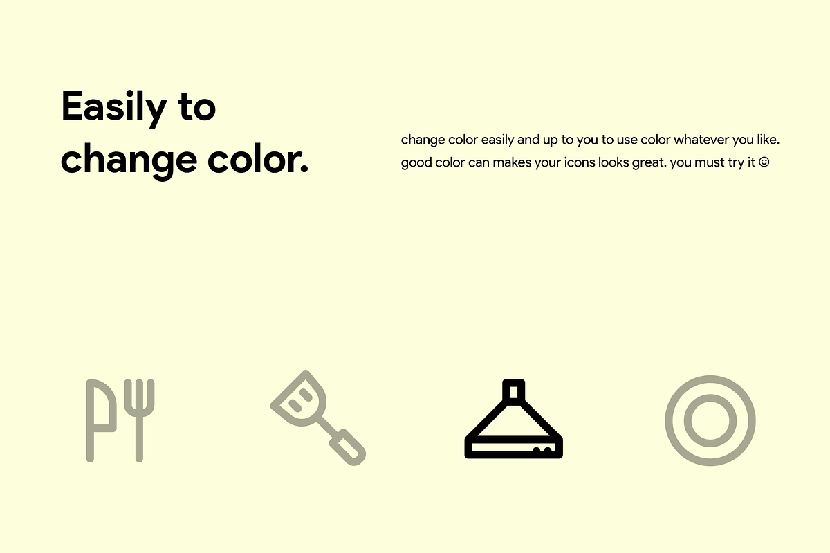 50 Kitchen Line Icon, an Outline Icon by Kawalan Studio (Photo 5 of 9)