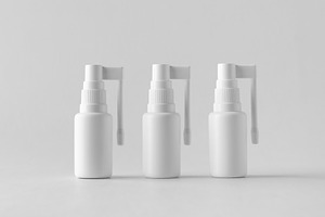 Throat spray pump mockup JPEG, a Health & Medical Photo by Shablon