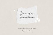 Danielas Sensation handwritten font, a Script Font by youdiful creation (Thumbnail 1 of 3)