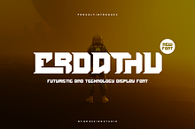 Erdathu - Futuristic & Tech Font