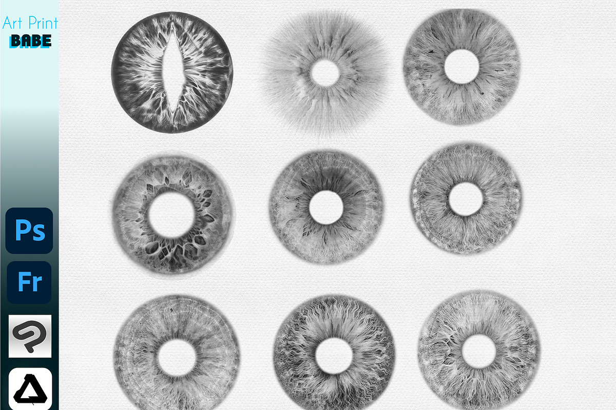 Photoshop Eye Lens Clip Studio Paint, a Brush Add-On by ArtPrintBabe (Photo 4 of 5)