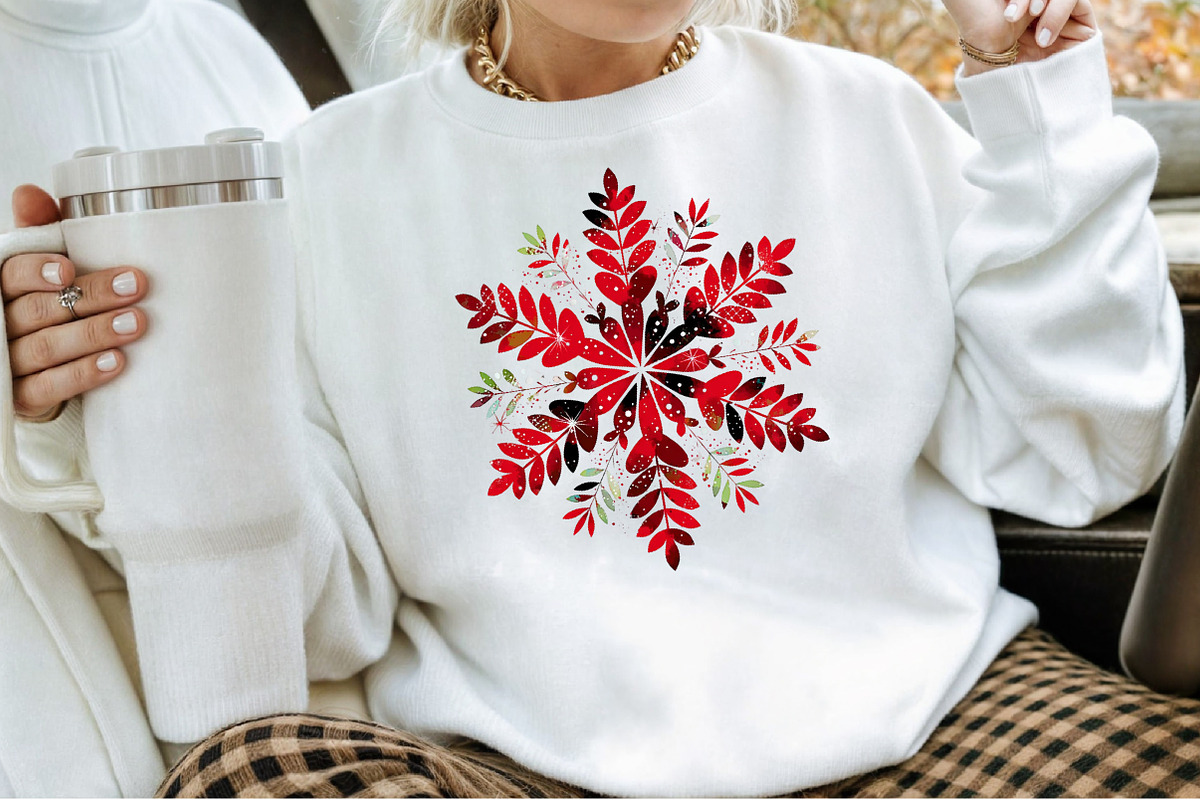 Watercolor Christmas Pattern PNG Cli, an Illustration by Sublimation Artist (Photo 4 of 6)