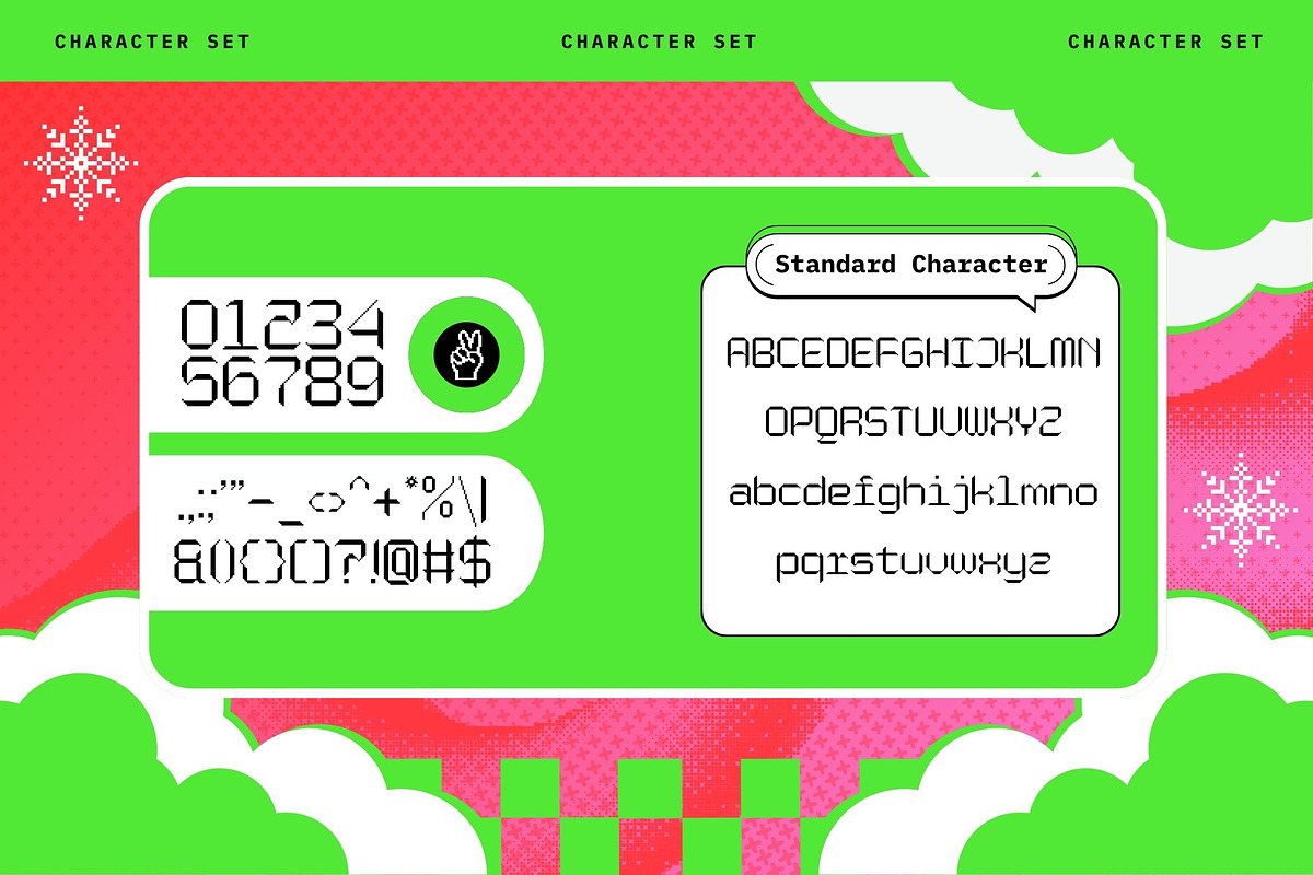 Cas Pixalatte Y2K Pixel 2 Fonts, a Sans Serif Font by Casloop Studio (Photo 2 of 10)