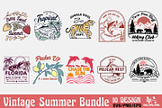 Vintage Summer PNG Sublimation Bundl, an Illustration by Ya_ Design Store (Thumbnail 1 of 21)