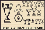 Trophy and Prize Icon Bundle, an Illustration by BIPLOB EXPERT (Thumbnail 1 of 7)