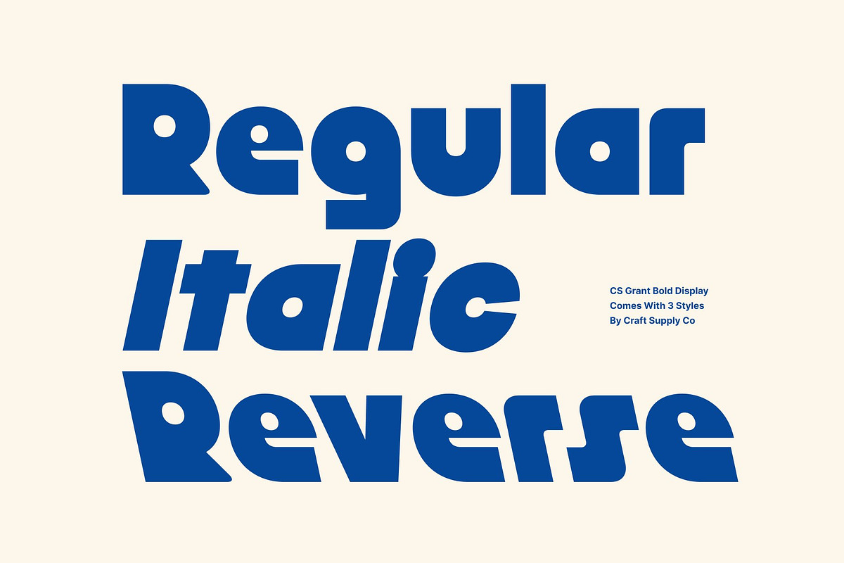 CS Grant – Display Typeface, a Sans Serif Font by Craft Supply Co. (Photo 4 of 8)