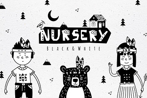 Black&White Nursery Art 