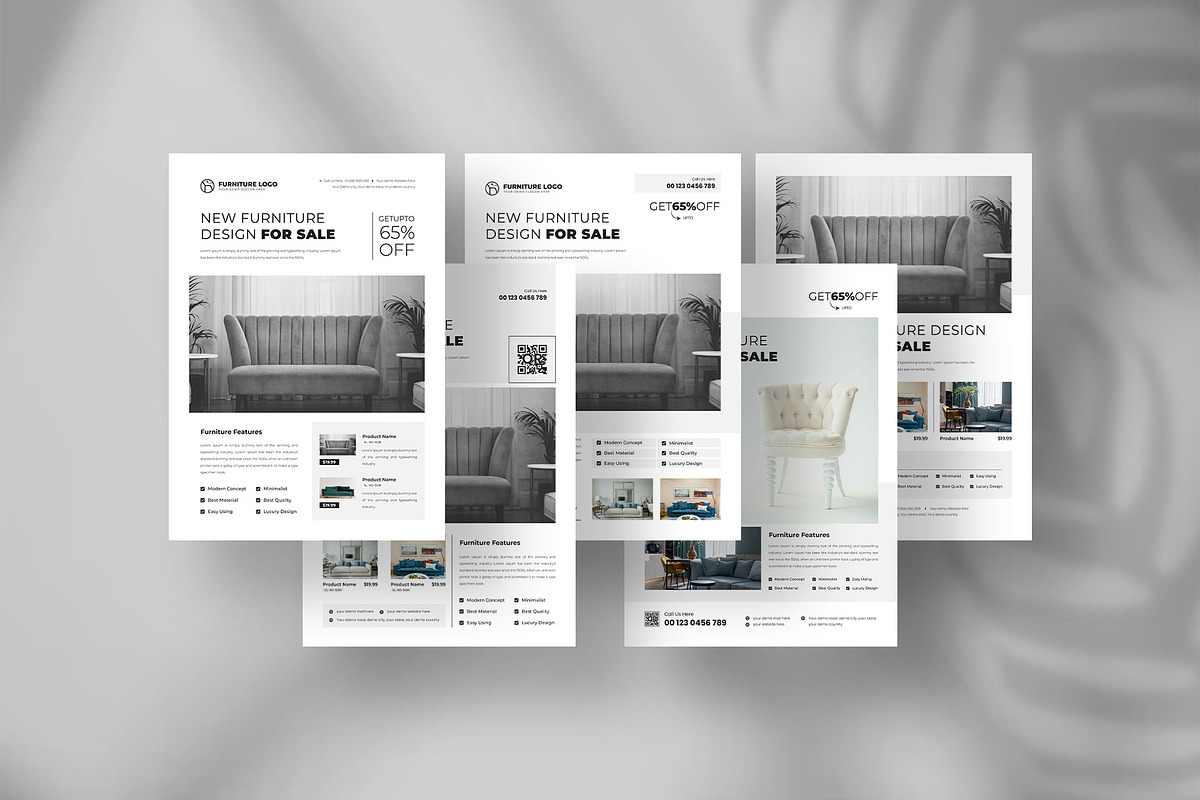 Furniture sale flyer layout design, a Flyer Template by Tanmoy Topu (Photo 1 of 6)