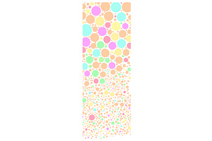 colored background circles. hand, a Texture Illustration by Nenahliadava Design