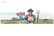 Happy Farmer, a Work Illustration by Countryside life (Thumbnail 5 of 16)