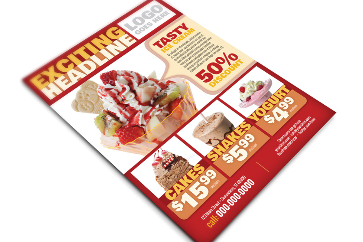 Restaurant Multipurpose Flyer or Ad, a Flyer Template by MitchLinhardt (Photo 1 of 2)