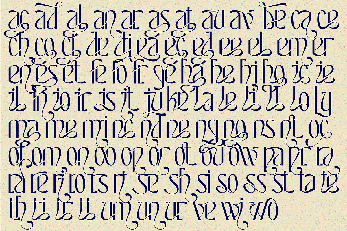 Traditions Foundation-Ligature Font, a Sans Serif Font by 177Studio (Photo 8 of 9)