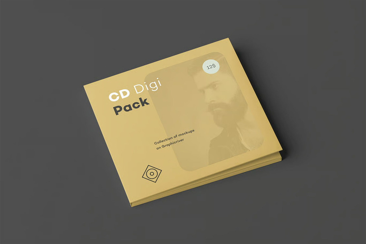 CD Digi Pack Mock-up, a Product Mockup by zippypixelstudio (Photo 5 of 15)
