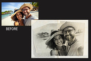 Old Sketch Photoshop Template, an Action Add-On by 3d_model_tifotizi (Thumbnail 2 of 5)