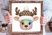 Leopard Print Crochet Christmas PNG, an Illustration by SinaCreation (Thumbnail 5 of 7)