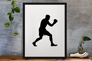 Kickboxing Silhouettes SVG #2, a Sport Illustration by newminddesign (Thumbnail 3 of 3)