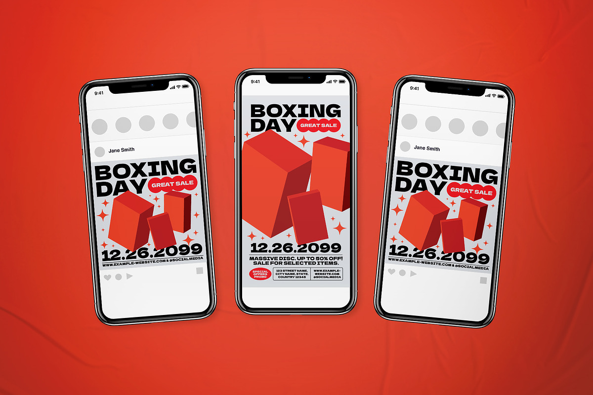 Boxing Day Event Flyer Set, a Flyer Template by The Good Store (Photo 2 of 2)