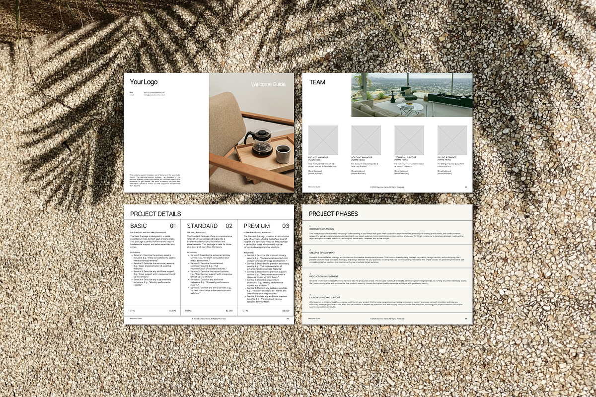 Minimalist Welcome Guide Template