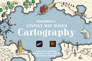 Procreate Fantasy Map Maker Brushes, a Brush Add-On by BrushBoy (Thumbnail 1 of 9)