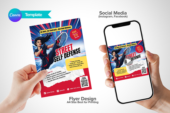 Canva Street Self Defense Flyer preview 6