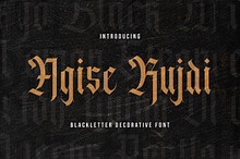 Agise Rujdi - Blackletter Font