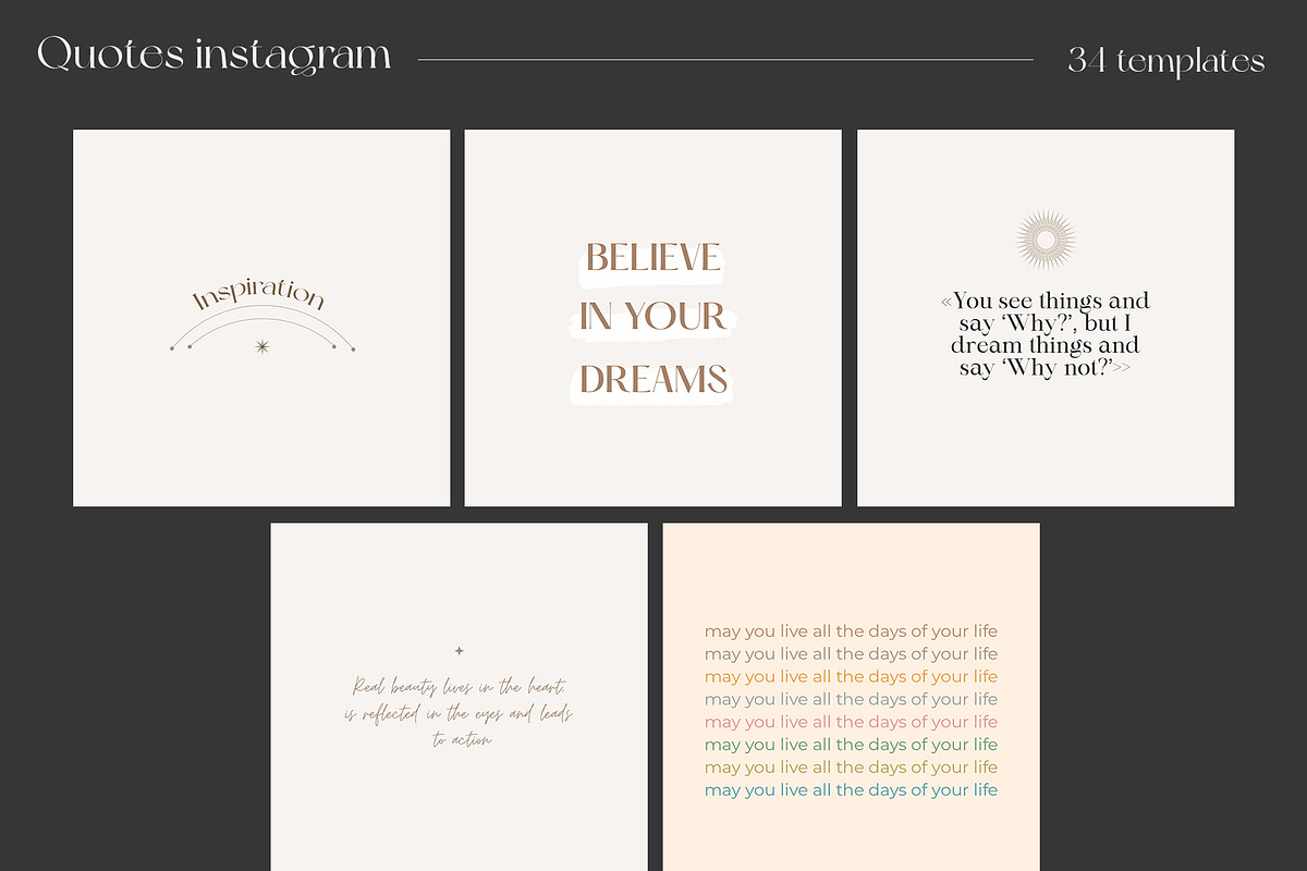 CANVA & PS / 160+ Aesthetic template, a Social Media Template by Simple có (Photo 7 of 19)