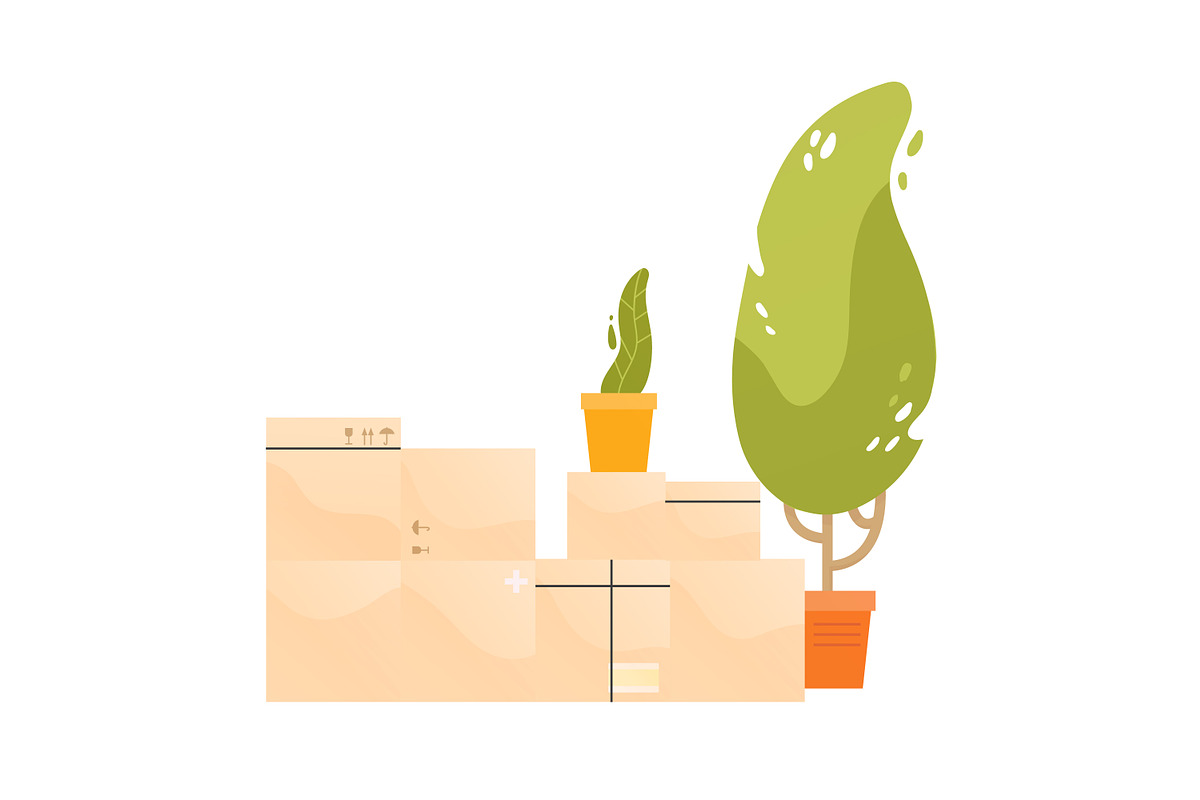 Relocation truck, a Transportation Illustration by Good Studio (Photo 3 of 3)