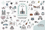Wedding Map & Itinerary Creator Kit, an Object Illustration by Happy Monday Creative (Thumbnail 1 of 19)