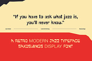 Saxoswings - Jazzy Geometric Font, a Sans Serif Font by riff.type (Thumbnail 3 of 10)