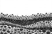 60 Daisy Flower Field Silhouette, a Seasonal Illustration by Amazin_art (Thumbnail 9 of 35)