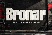 Bronar — Bold Condensed Display Font, a Script Font by Wow Magic (Thumbnail 3 of 5)