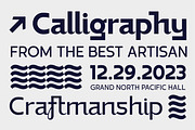 Bilgraf Cursive Craft Sans, a Sans Serif Font by Patria Ari (P4tcreativa) (Thumbnail 8 of 9)