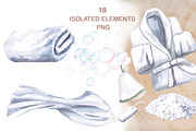 Bath and sauna accessories, a Decorative Illustration by SvetLana (Thumbnail 2 of 15)