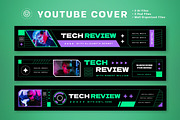 Tech Review Youtube Cover, a Social Media Template by graphicook (Thumbnail 2 of 3)
