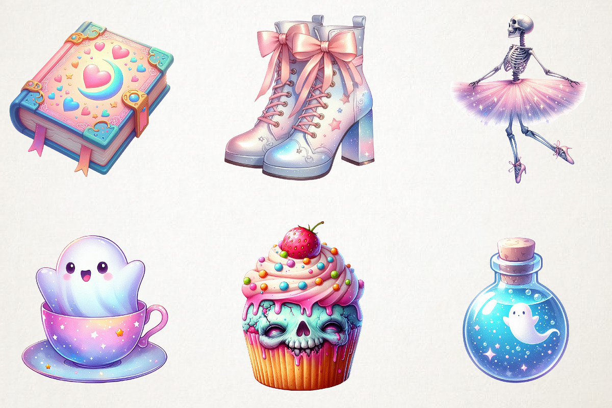 Pastel Halloween Sublimation, an Illustration by RobertsArt (Photo 5 of 5)