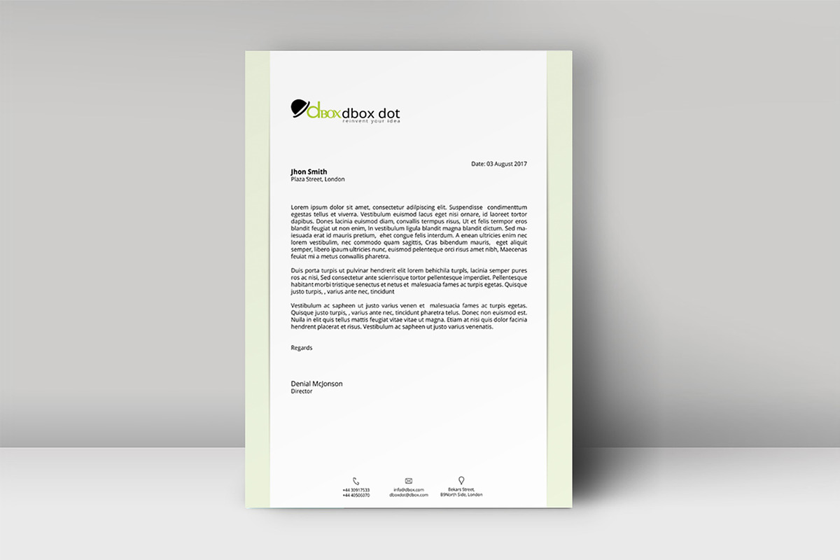 Letterhead Template, a Stationery Template by artisanHR (Photo 5 of 6)