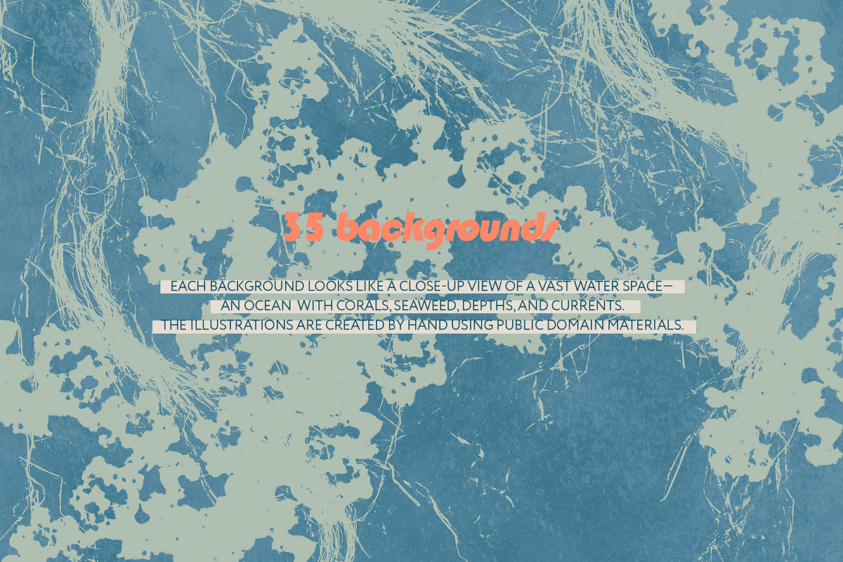 Ocean Shots hand drawn backgrounds, a Background Graphic by DigARTbyHavroshka (Photo 2 of 10)