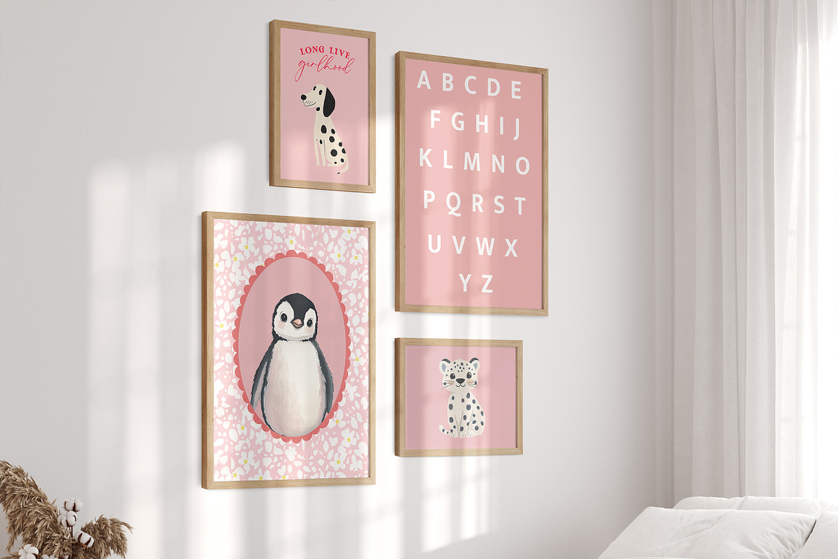 Girls Nursery Prints Bundle, a Background Graphic by Artemsky (Photo 8 of 13)