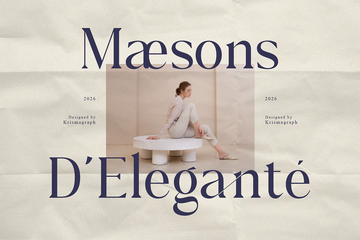 Roslane – Ligature Serif, a Serif Font by Krismagraph (Photo 4 of 10)