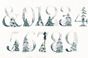 Watercolor winter forest., a Decorative Illustration by TaPilipa (Thumbnail 4 of 9)
