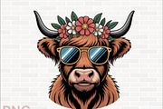 Highland Cow Clipart Designs, an Animal Illustration by crative8112 (Thumbnail 2 of 8)