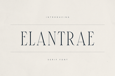 Elantrae – Elegant Modern Serif Font