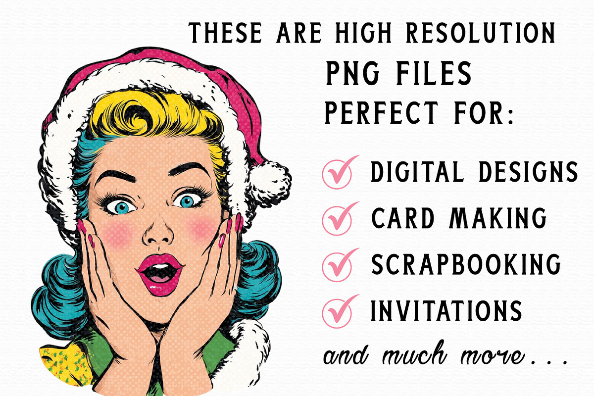 Pop Art Christmas 2026 Clipart, an Illustration by Libby Wishes (Photo 4 of 7)